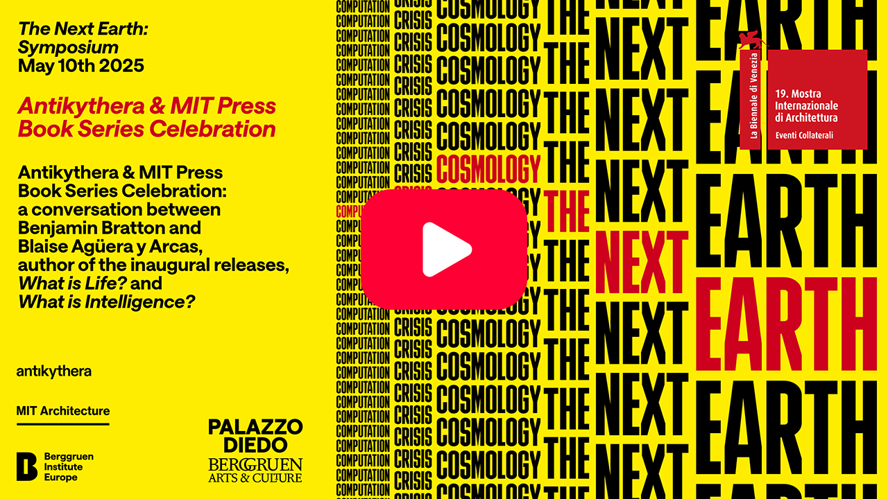 Benjamin Bratton in conversation with Blaise Agüera y Arcas